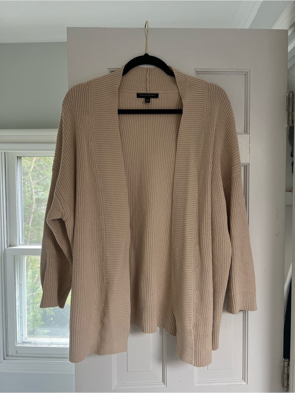 Banana Republic Open-Front Ribbed Cardigan